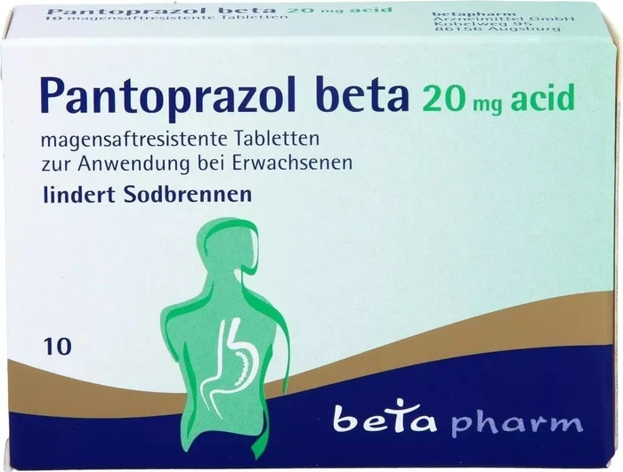 betapharm Pantoprazol beta 20mg acid magensaftresistente Tabletten, 10 Stück