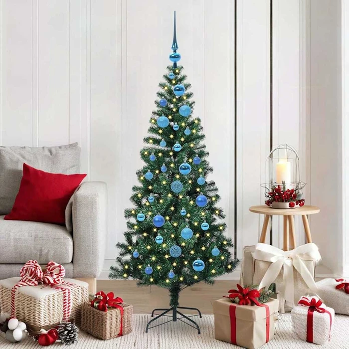 vidaXL Künstlicher Weihnachtsbaum, 150cm, inkl. LED-Beleuchtung (3396756)