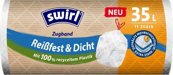 Swirl Reißfest & Dicht Müllbeutel