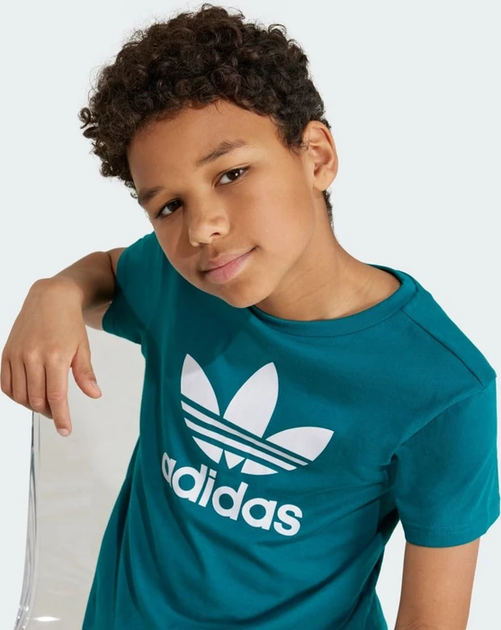 adidas Trefoil T-Shirt kurzarm legacy teal (Junior)
