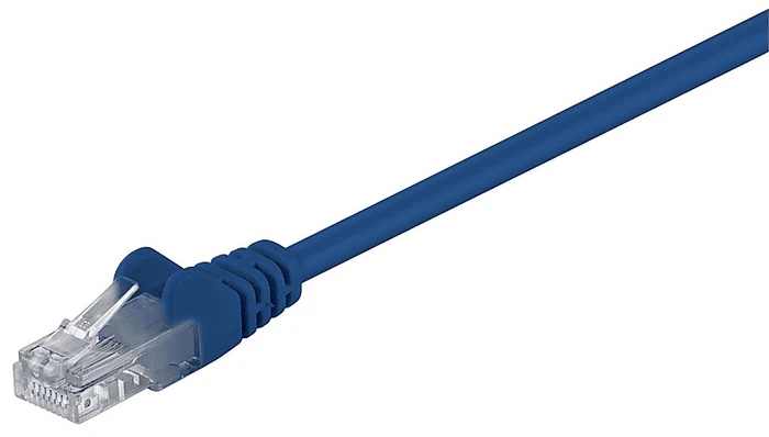 MicroConnect Patchkabel, Cat5e, U/UTP, RJ-45/RJ-45, 0.25m, blau