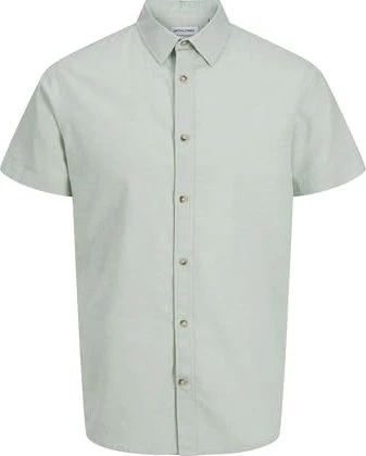 Jack & Jones Comfort Fit Hemd kurzarm iceberg green (Herren)