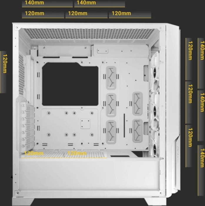 Antec P20C White, weiß, Glasfenster