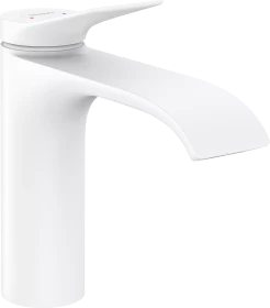 Hansgrohe Vivenis 110 mit Zugstangen-Ablaufgarnitur mattweiß