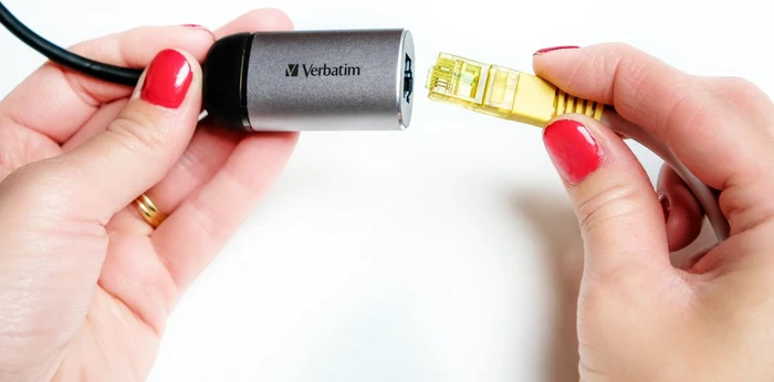 Verbatim USB-C auf Gigabit Ethernet Adapter, USB-C 3.0 [Stecker]