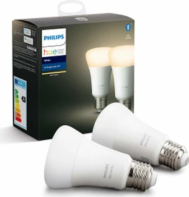 Philips Hue White LED-Bulb E27 9W/827, 2 Stück