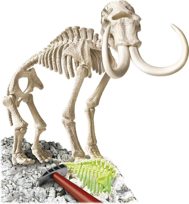 Clementoni Galileo Ausgrabungsset Mammut fluoreszierend