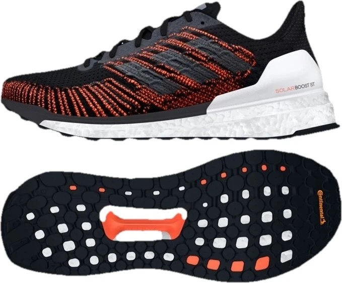 adidas Solar Boost ST 19 core black/grey five/solar orange (Herren)