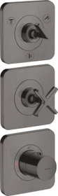 Hansgrohe Axor Citterio E Thermostatmodul 380/120 Kontrollfeld für 3 Verbraucher brushed black chrome