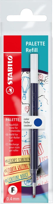 STABILO Palette Refill Tintenrollermine 0.4mm blau