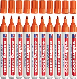 edding 3000 Permanentmarker orange, 10er-Pack