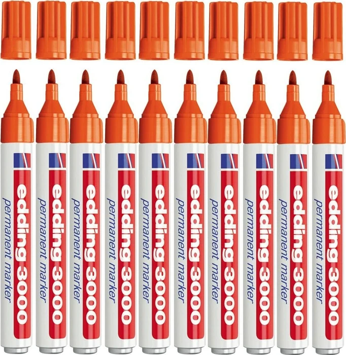 edding 3000 Permanentmarker orange, 10er-Pack
