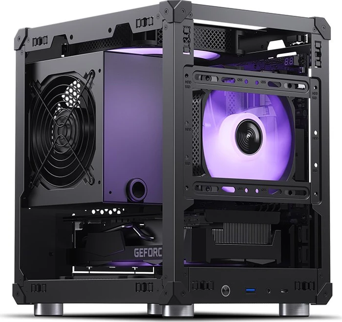 Jonsbo C6 Black, schwarz