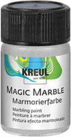 Kreul Magic Marble Marmorierfarbe Metallic, silber, 20ml