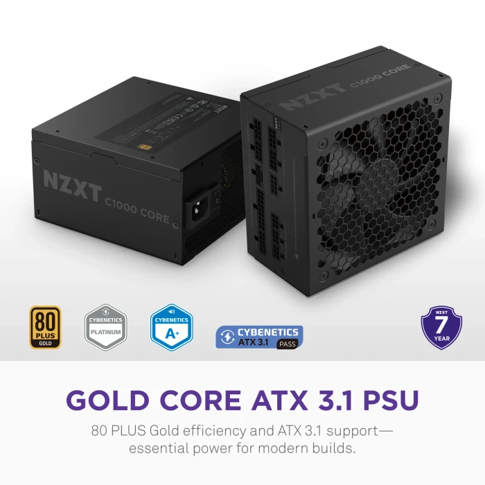 NZXT C Series C1000 Gold Core 1000W, ATX 3.1