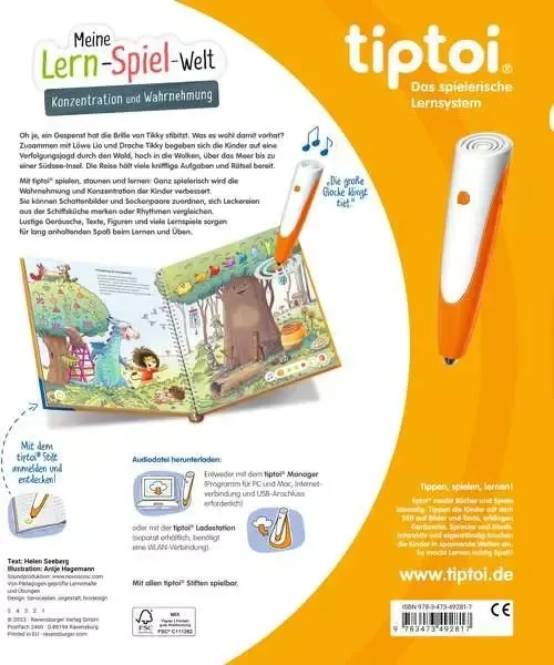 Ravensburger tiptoi Buch: Meine Lern-Spiel-Welt: Konzentration und Wahrnehmung
