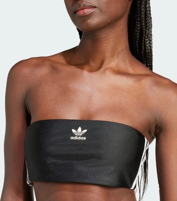 adidas 3-Streifen Tube Crop-Top schwarz (Damen)