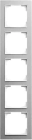Busch-Jaeger Busch-art linear Abdeckrahmen 5fach, alusilber