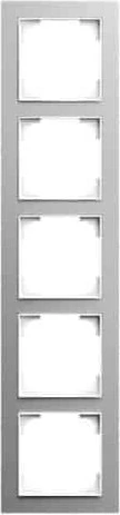 Busch-Jaeger Busch-art linear Abdeckrahmen 5fach, alusilber