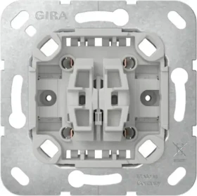 Gira Einsatz Wipptaster 10A 250V Wechsler 2fach ohne Befestigungskrallen