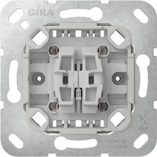 Gira Einsatz Wipptaster 10A 250V Wechsler 2fach ohne Befestigungskrallen