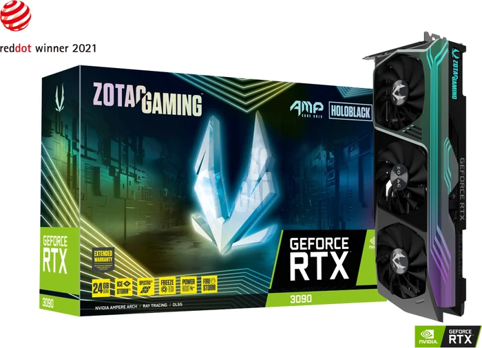 Zotac Gaming GeForce RTX 3090 AMP Core Holo, 24GB GDDR6X, HDMI, 3x DP