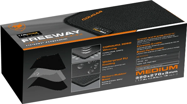 Cougar Freeway-M Cordura Gaming Mousepad, 320x270mm, schwarz