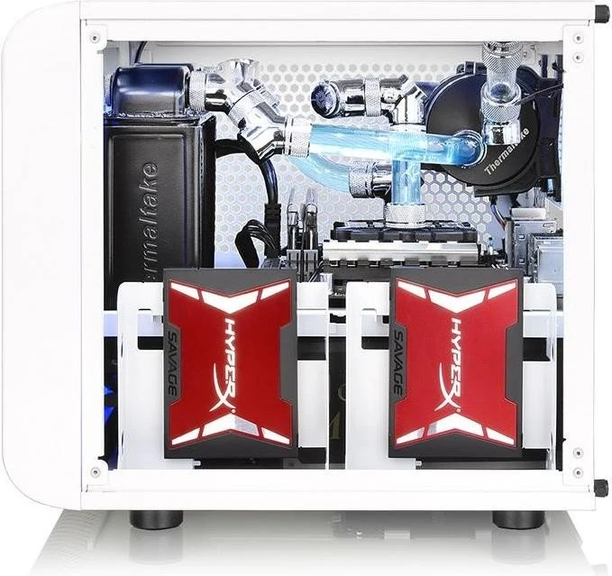 Thermaltake Core V1 Snow Edition, Acrylfenster, Mini-ITX