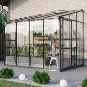 Vitavia Osiris 5200 ESG 3mm Anlehngewächshaus smaragd
