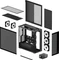 ARCTIC Xtender Black, Glasfenster Vorschaubild