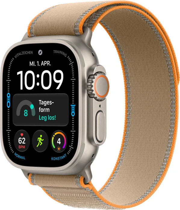 Apple Trail Loop S/M für Apple Watch Ultra (49mm) sand/titan natur