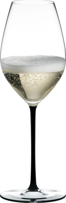 Riedel Fatto A Mano Champagner Weinglas schwarz