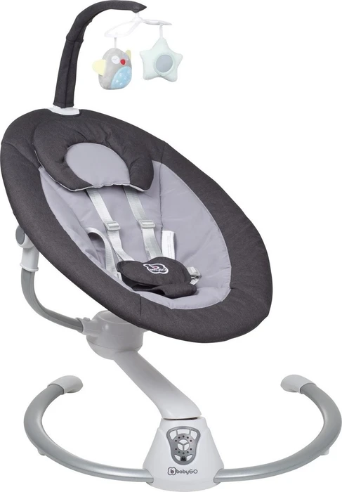 BabyGo Homey Babywippe Metallrahmen schwarz