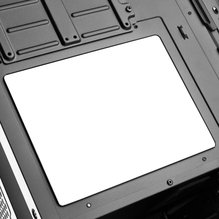 SilverStone Lucid LD01, schwarz/weiß, Glasfenster