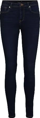 Vero Moda Tanya Mid Skinny Jeans dark blue denim (Damen)