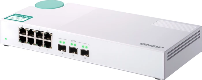 QNAP QSW-300 Desktop Gigabit Switch, 8x RJ-45, 3x SFP+
