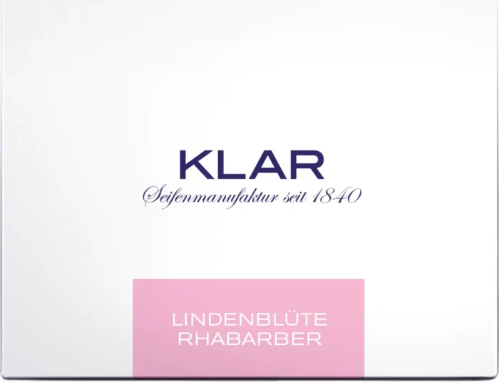 Klar Seifen Lindenblüte & Rhabarber, 135g