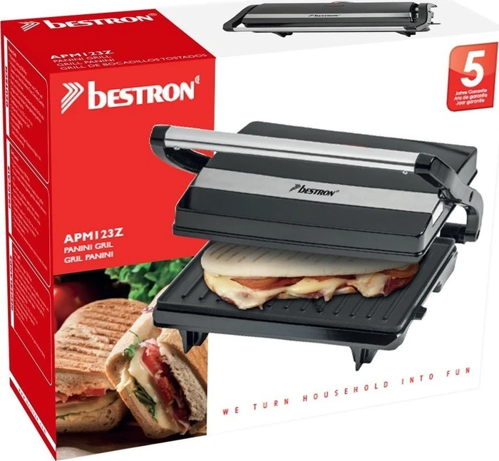 Bestron APM123Z Panini Kontaktgrill – Bild 4 von 6