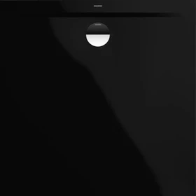 Kaldewei Superplan Zero 1516-5 Duschwanne 80x80cm, Perl-Effekt, Wannenträger extraflach, schwarz