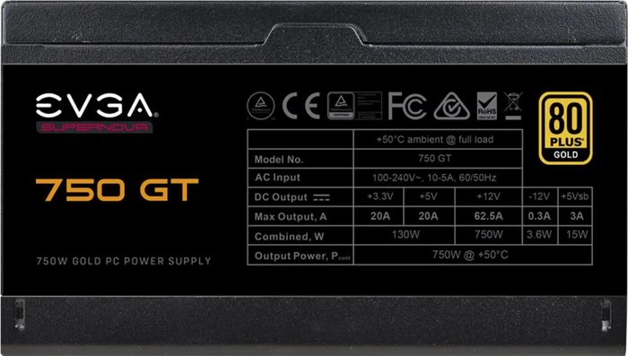 EVGA SuperNOVA GT 750 750W, ATX 2.52