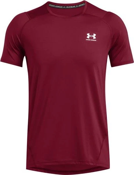 Under Armour HeatGear Armour Funktionsshirt kurzarm cardinal/white (Herren)