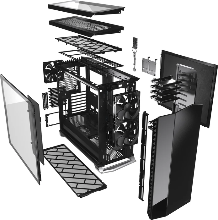 Fractal Design Vector RS Blackout TG, Glasfenster