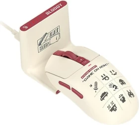 A4Tech Bloody R72 Ultra Duo Wireless Gaming Mouse mit Ladestation, Pixels Red, USB (A4TMYS47743)