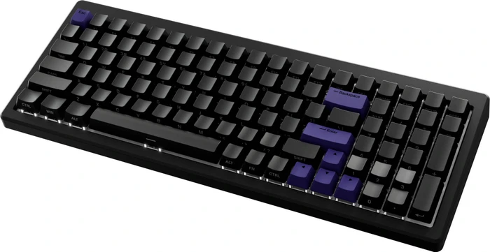 Ducky Cushion 98, Matte Black, Shush Silent Red Linear, USB/Bluetooth, US