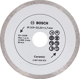 Bosch DIY Diamanttrennscheibe für Fliesen, 115x1.7x22.23mm, 1 Stück