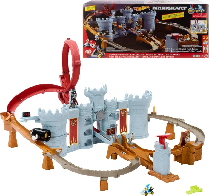 Mattel Hot Wheels Mario Kart Bowsers Festung Trackset