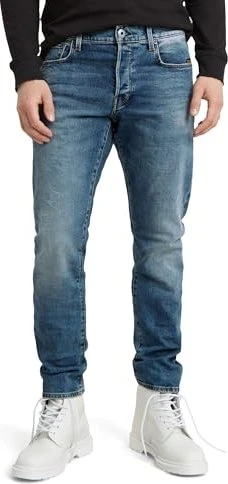 G-Star 3301 Regular Tapered Jeans light indigo aged (Herren)