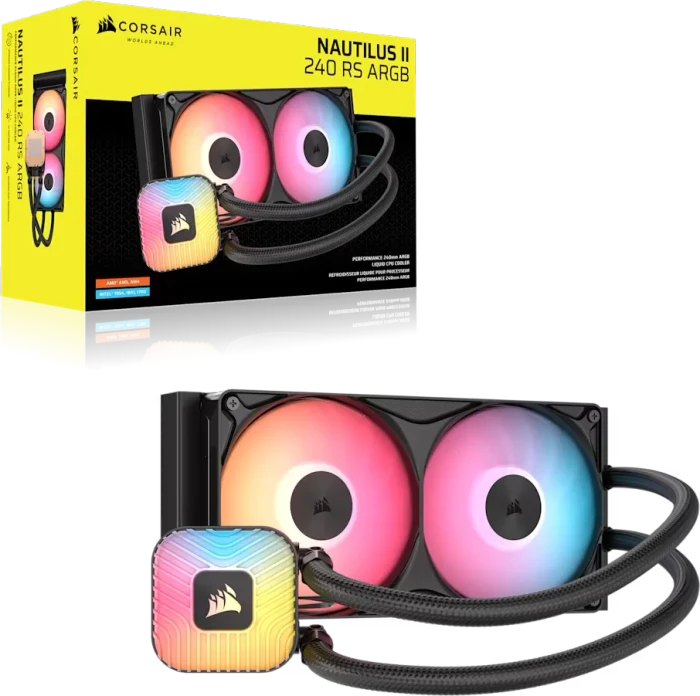 Corsair Nautilus II 240 RS ARGB, schwarz