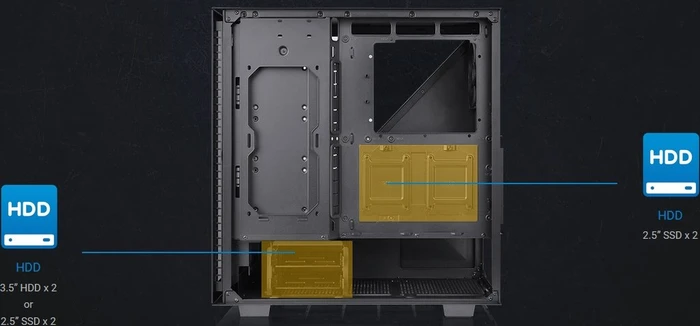 Thermaltake Divider 300 TG, schwarz, Glasfenster