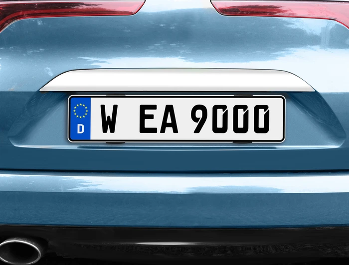 EUFAB Befestigungsset für 2 KFZ-Kennzeichen Kennzeichenhalter